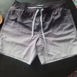 Gray Ombre Swim Trunks